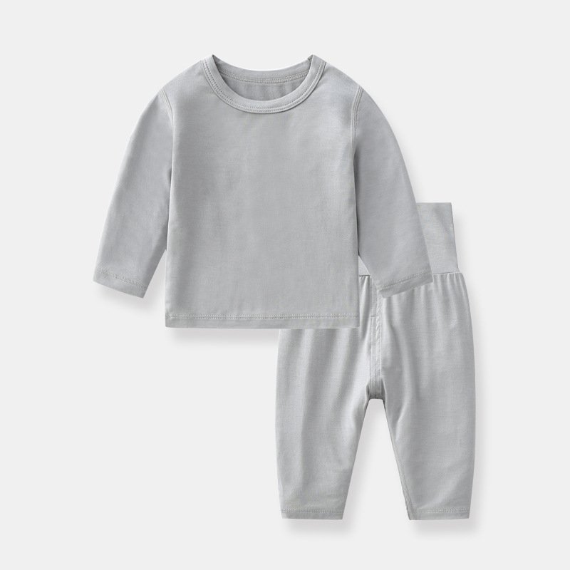High quantity Baby Children 100% Cotton comfortable home suit set girls and boys modal pajamas