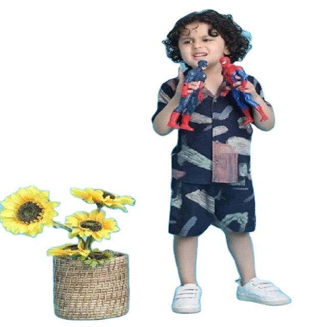 2024 Summer New Boys Short Sleeve Boys Clothes Sets Short Sleeve Children clothing set 2Pcs Shorts Homewear