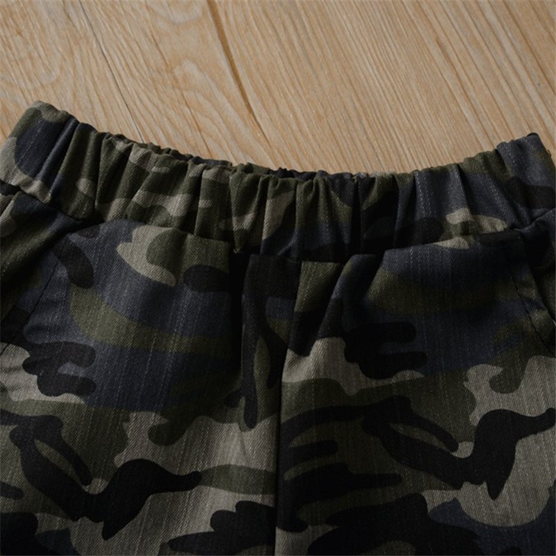 Summer boys casual clothes wear 2pcs camouflage pattern little boys clothes outfits 3 years old boy clothing sets