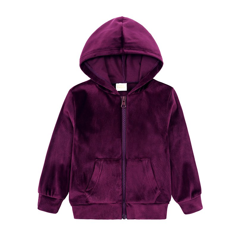 Kids Baby Girls Velvet Outfits Toddler Clothes Boys Winter 2Pcs Children Tracksuit Sets
