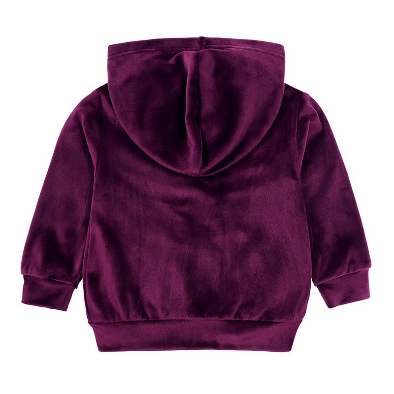Kids Baby Girls Velvet Outfits Toddler Clothes Boys Winter 2Pcs Children Tracksuit Sets