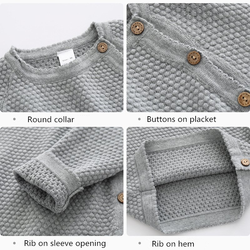 Spring Autumn New Baby Boy Girl Combed Cotton Warm Clothing Set Newborn Baby Clothes 2pcs Set