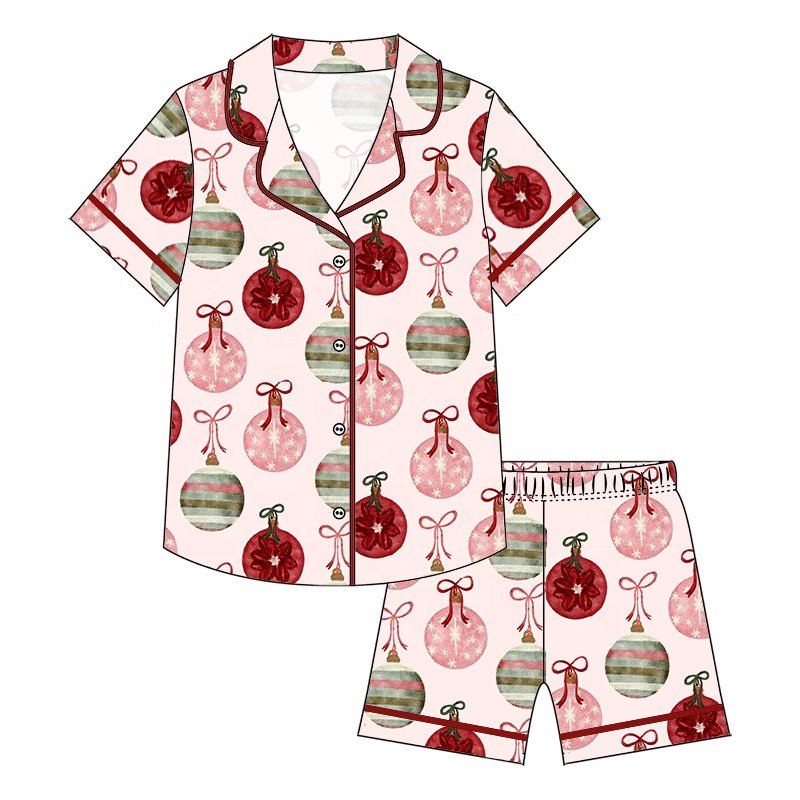 New designed kids collar pajamas sets baby boys cotton nightwear for kids outfit sleeper clothes