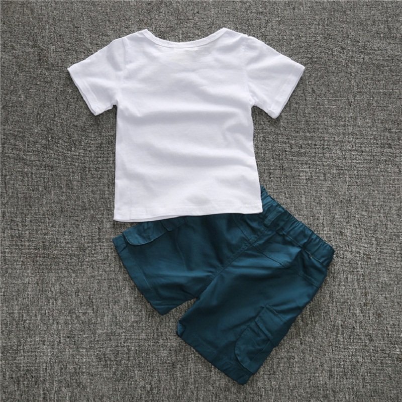 0-7 Years Old Summer Fashion Little Baby Boy Clothes Clothing Set