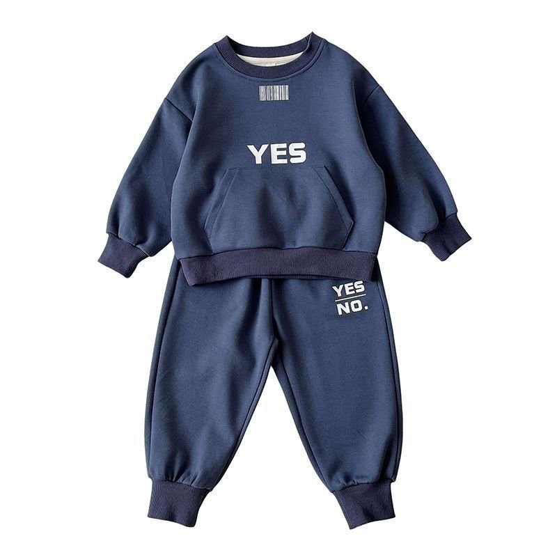 Children's Set Letter Printing Sports Set Fashionable Baby Guards Two Piece Set