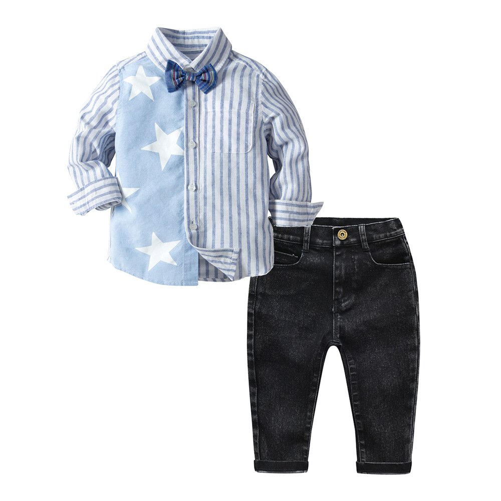 19B446 China Factory Wholesale Kids 2 Pieces Sets Gentleman Formal Suit Children Clothes Boys Suits For Wedding