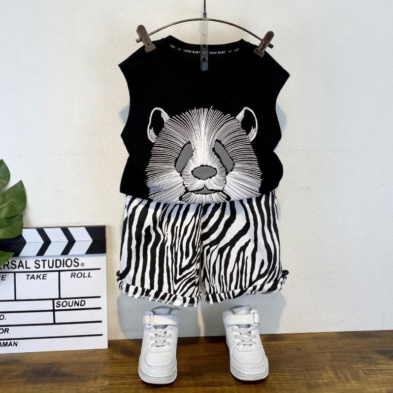 Hot Selling Brand Kids Summer Clothing Set Cartoon T-Shirt + Shorts Boutique Children 2-Piece Set Boys Clothing Sets