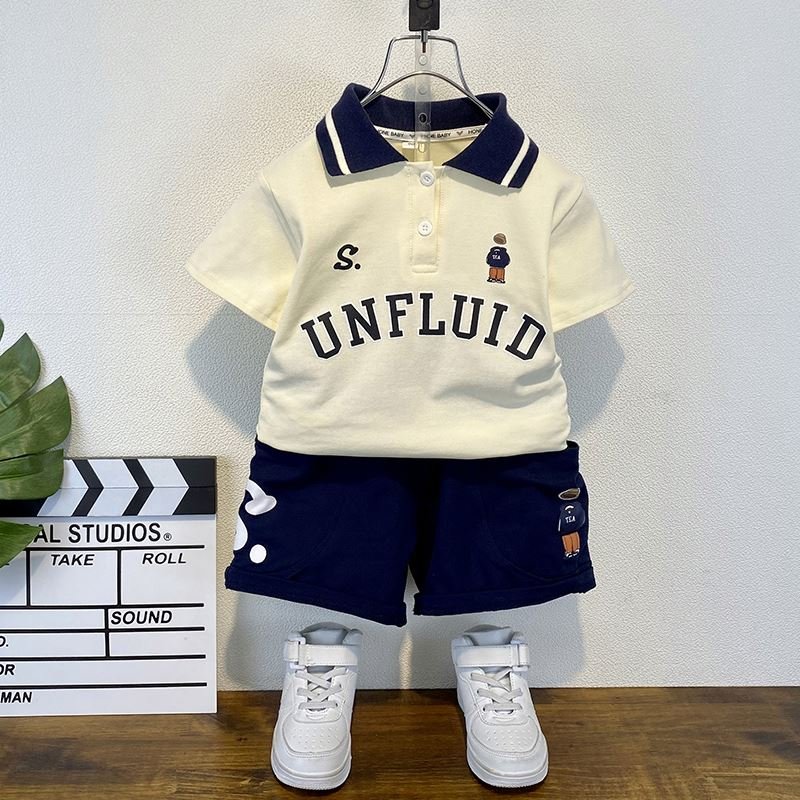 Hot Selling Brand Kids Summer Clothing Set Cartoon T-Shirt + Shorts Boutique Children 2-Piece Set Boys Clothing Sets