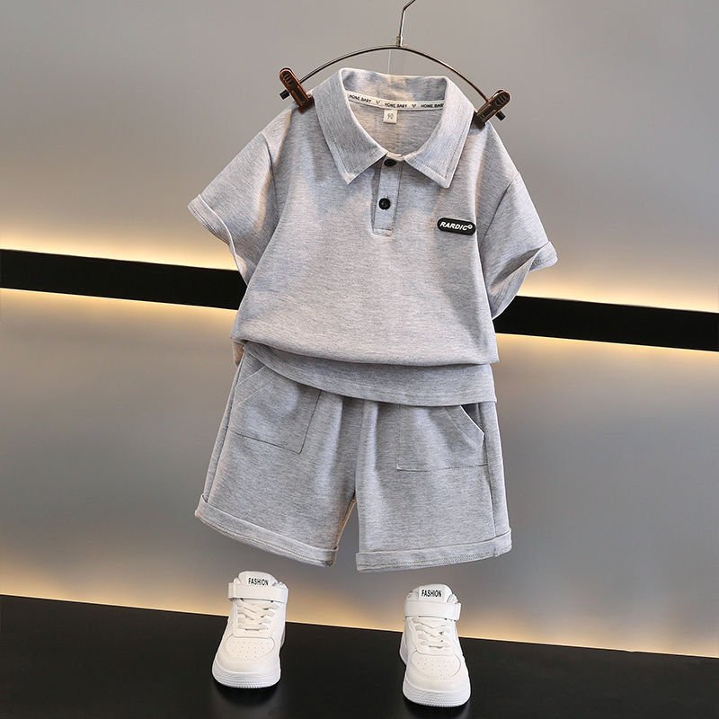 Wholesale children's clothing suits 2-7 years old casual clothes boys clothes printed T-shirt shorts cotton children's suits