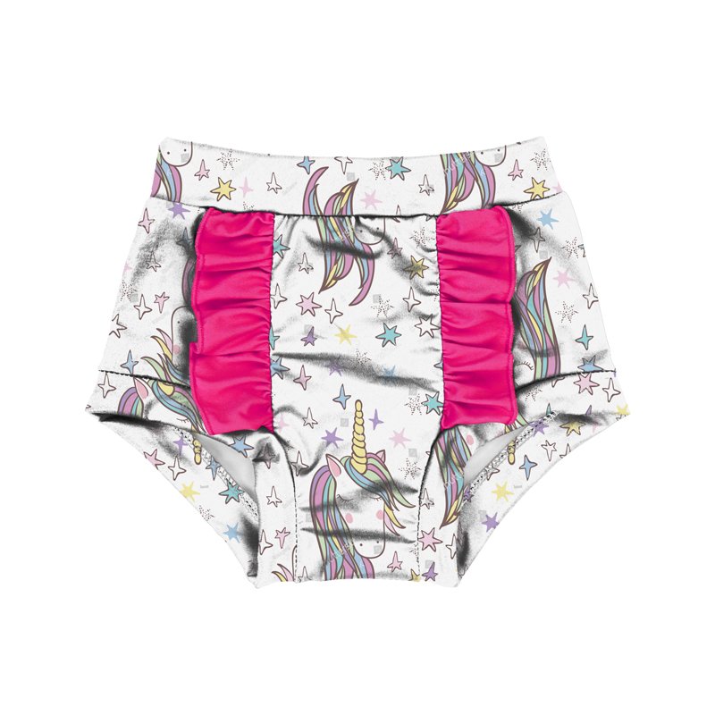 Direct Sale Girls Sunflower and Cactus Pattern Cute Two Ruffle Summer Baby Shorts