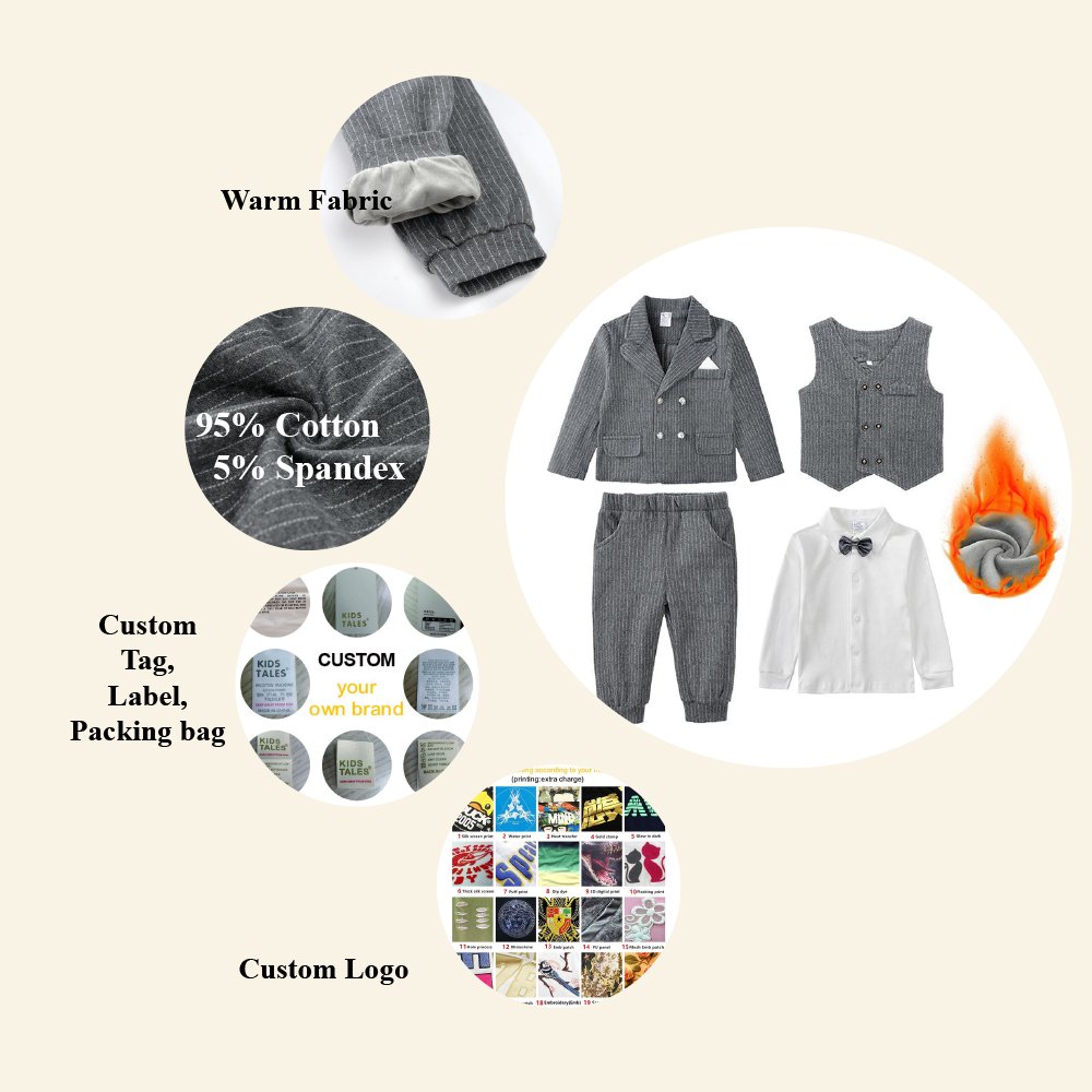 kids boys clothing children casual baby boy dress winter clothes set wholesale toddler boys outfit clothing sets