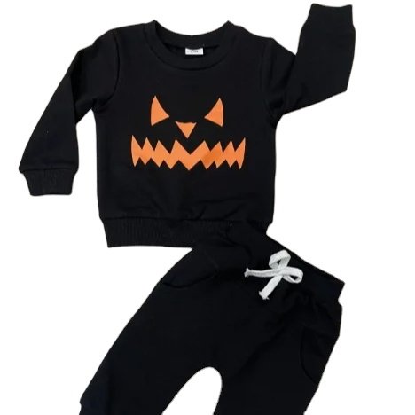 Factory Wholesale Autumn Long Sleeve Sportswear Suit Children Fashion Printed Sweatshirt Suit Boys Clothing Sets