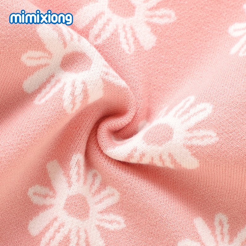 New style mimixiong soft knitted lovely flower pattern newborn baby sweaters and pants clothes wear clothing 2pcs sets