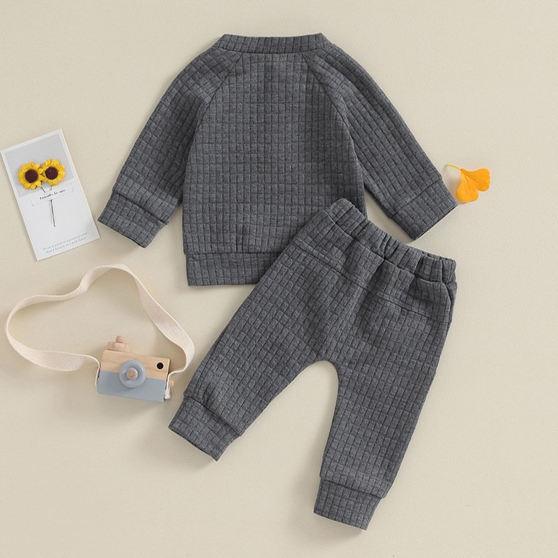 Europe and America Autumn Children Clothes Sets Boys Long Sleeve Sweatshirt Sets Children Leisure Suit Boys Two-Piece Set