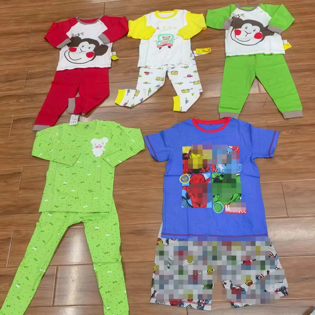 overstock Wholesale baby kids cotton colorful pants girls boys kids set clothes tenor