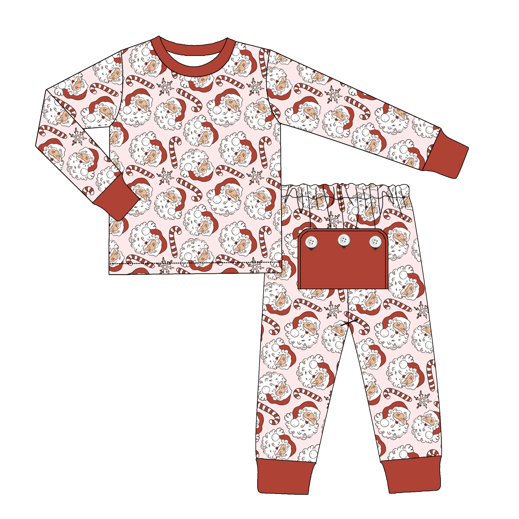Hot sale organic cotton boys fall clothing shirt and pants boys clothing sets baby Christmas clothing