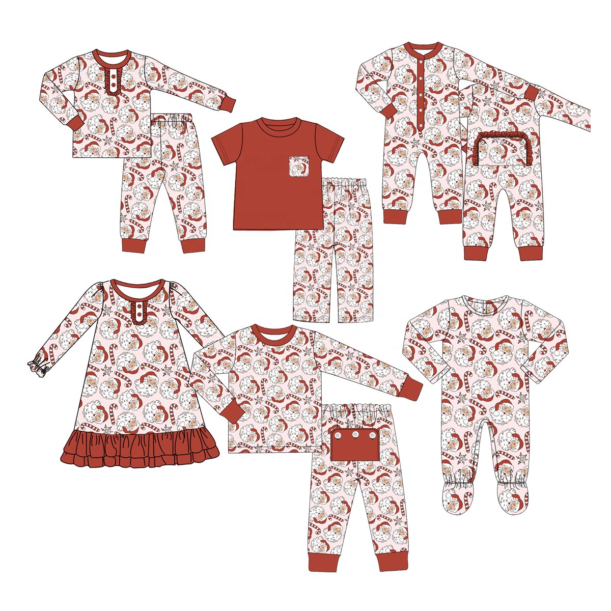 Hot sale organic cotton boys fall clothing shirt and pants boys clothing sets baby Christmas clothing