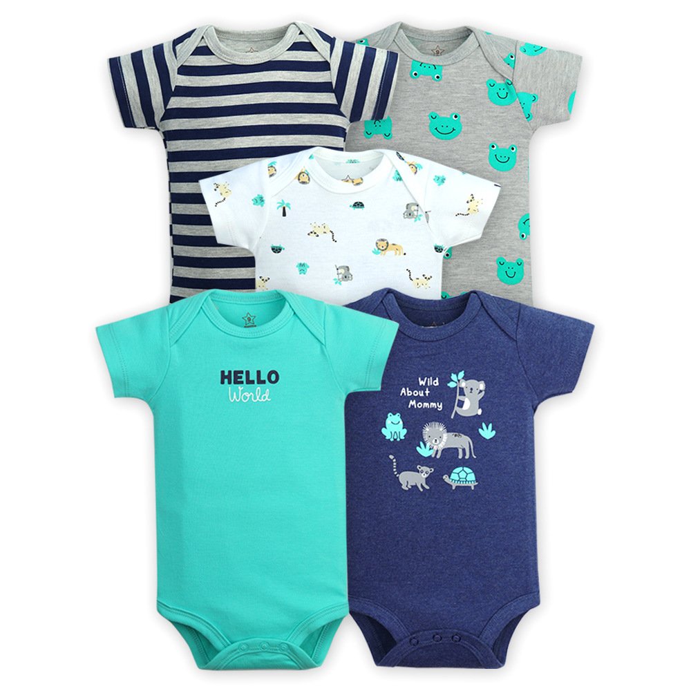 2021 Baby Rompers 5pcs Jumpsuit Boy&girls clothes Summer High quality newborn Clothing