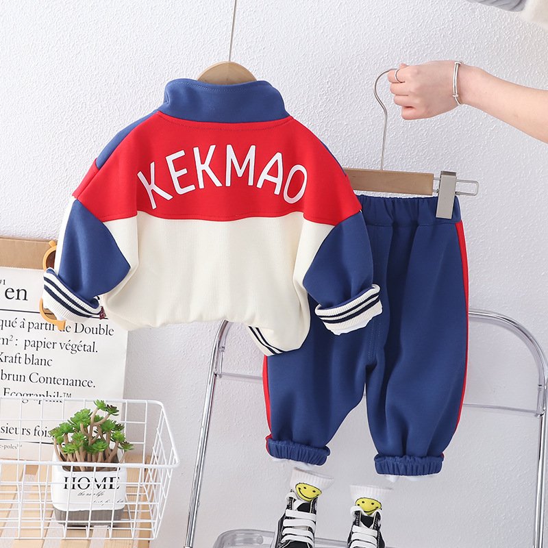 Boys Clothes New Style Spring Boys Long Sleeve Cartoon Zipper Jacket + T-shirt + Casual Pants 3 Pieces Kids Sport Clothing Set