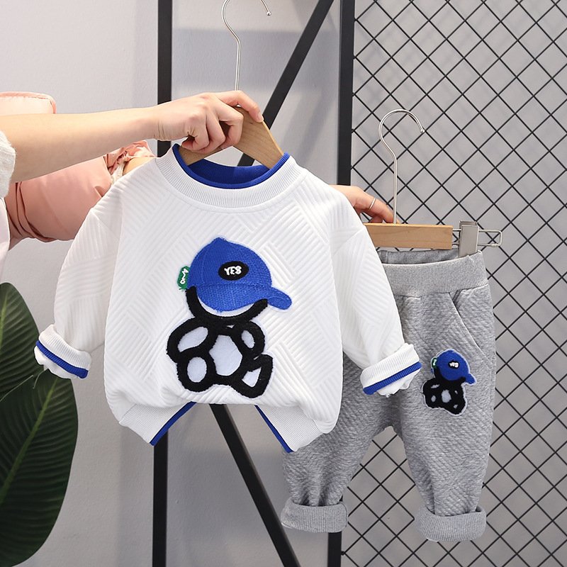 Kids Outfit Clothing Boutique Tracksuits Children Boys Two Piece Track Pants Suit Toddler Jumper Jogger Clothes Set