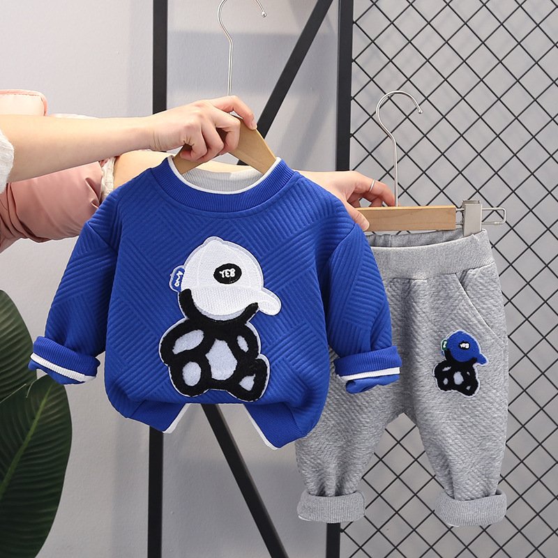 Kids Outfit Clothing Boutique Tracksuits Children Boys Two Piece Track Pants Suit Toddler Jumper Jogger Clothes Set