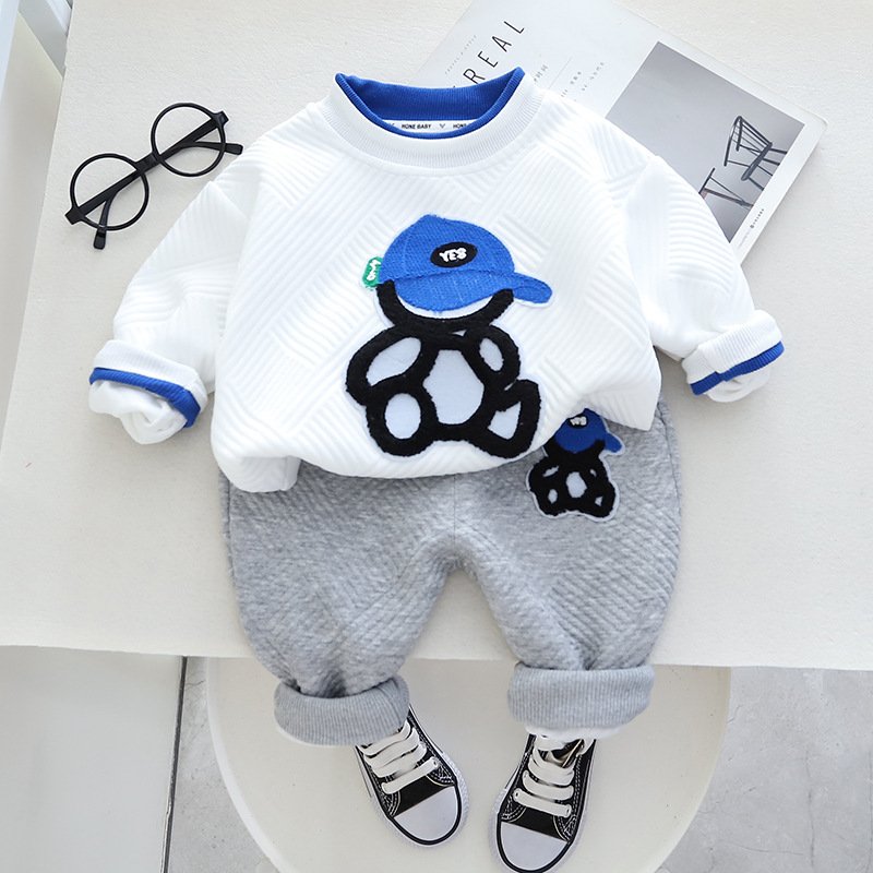 Kids Outfit Clothing Boutique Tracksuits Children Boys Two Piece Track Pants Suit Toddler Jumper Jogger Clothes Set