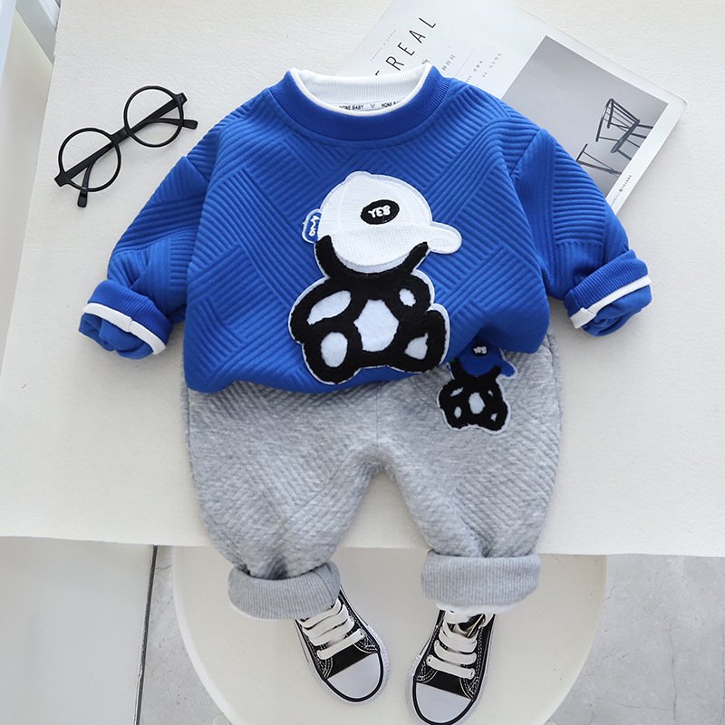 Kids Outfit Clothing Boutique Tracksuits Children Boys Two Piece Track Pants Suit Toddler Jumper Jogger Clothes Set