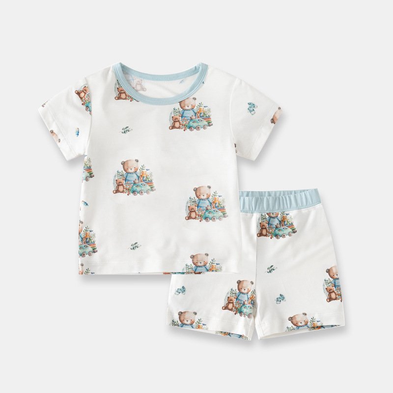 Wholesale baby boys' clothing sets Summer boy kid clothes Short Sleeve 2pcs Baby Boys Casual Set Clothes