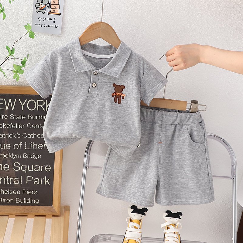 Hot Selling Kids Summer Clothing Set Cartoon Short Sleeve T-Shirt + Shorts Boutique Children 2-Piece Set Boys Clothing Sets