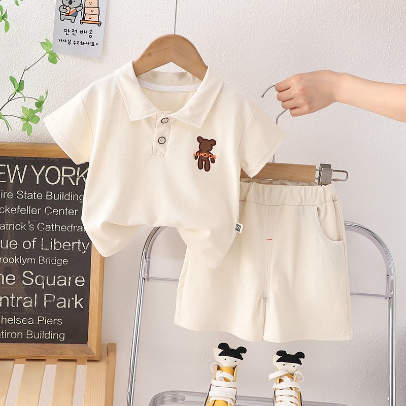 Hot Selling Kids Summer Clothing Set Cartoon Short Sleeve T-Shirt + Shorts Boutique Children 2-Piece Set Boys Clothing Sets