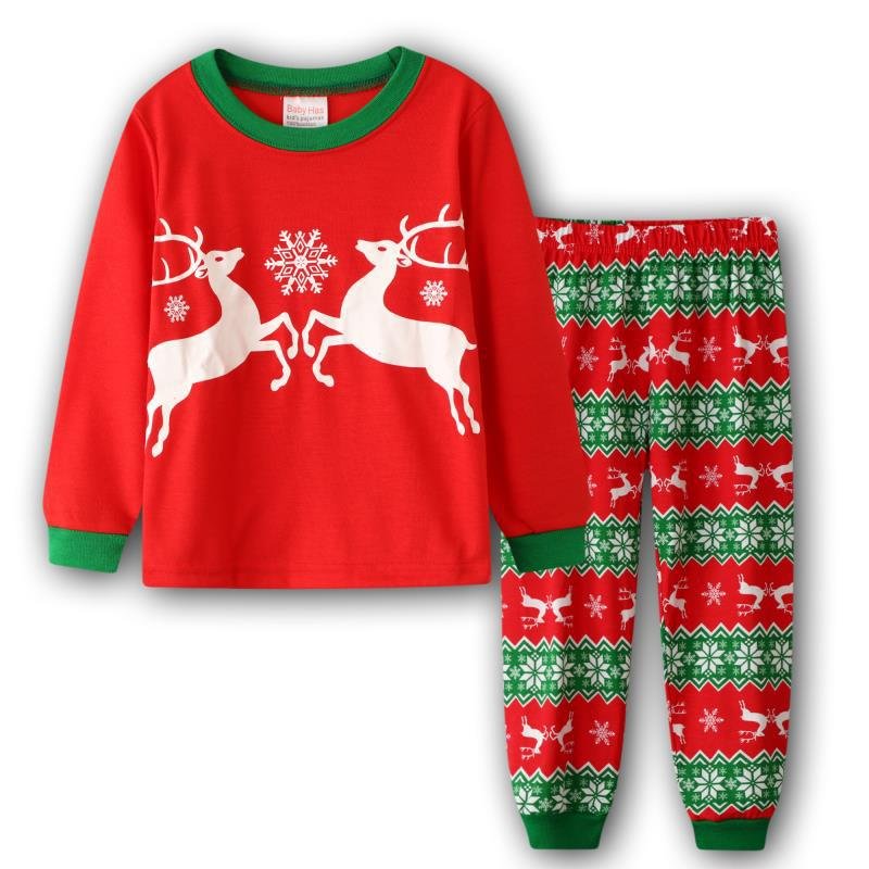 2023 New Children's Christmas Suit Set Autumn Long Clothing Long Pants Children's Clothing Cross border Children's Clothing
