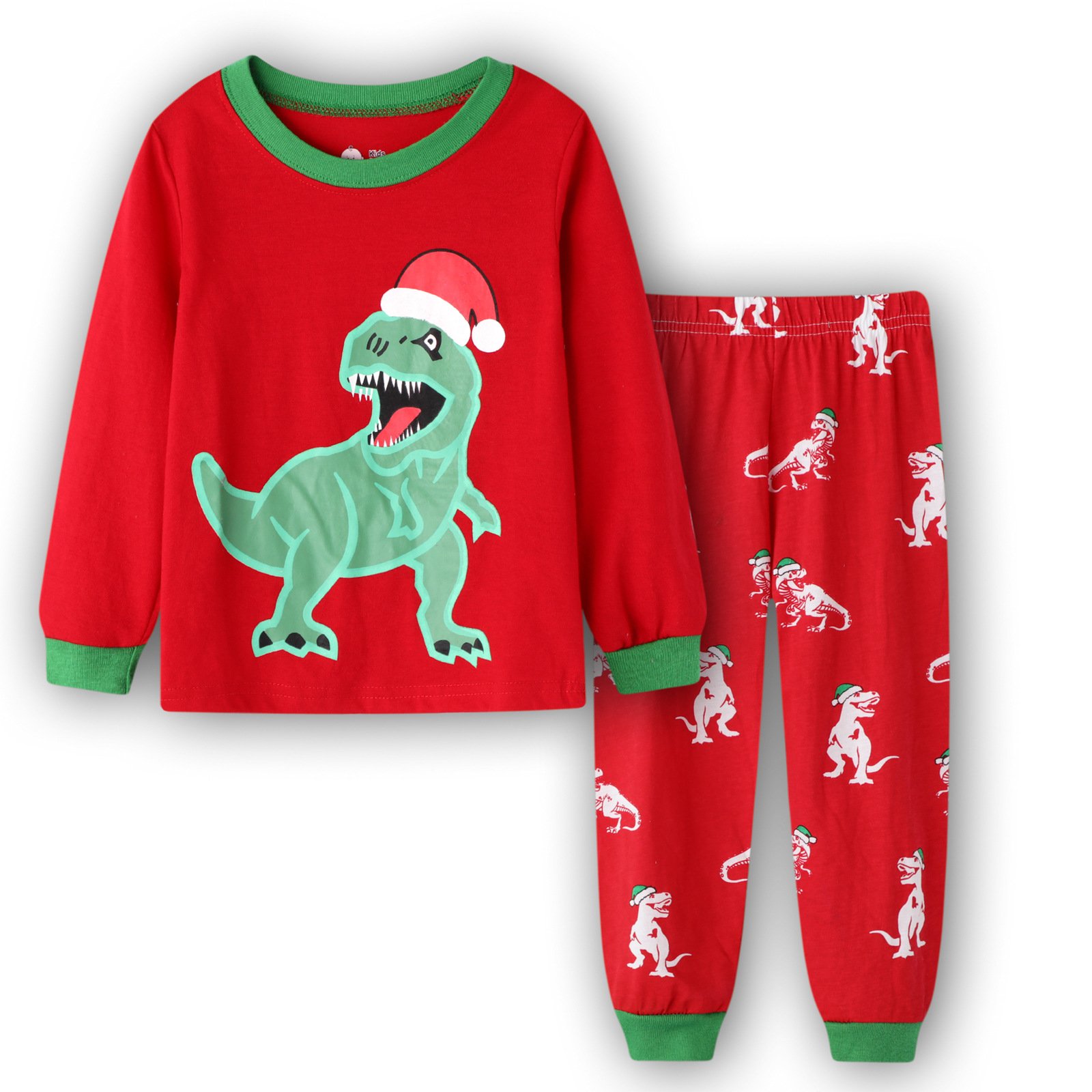 2023 New Children's Christmas Suit Set Autumn Long Clothing Long Pants Children's Clothing Cross border Children's Clothing