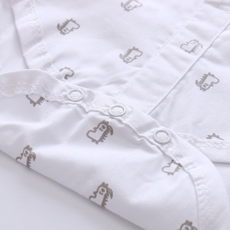 Gentleman Little Dinosaur Print Infant Romper Suit 2 Piece Top+ Shorts Boys Clothing Sets