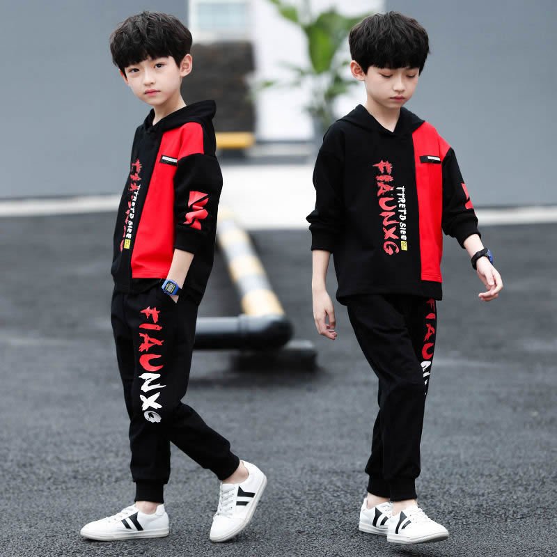 New Autumn Fashion Casual Kids Clothing Sets Teens Children Boy Clothes Two Piece Suit Long Sleeve Boys Clothing