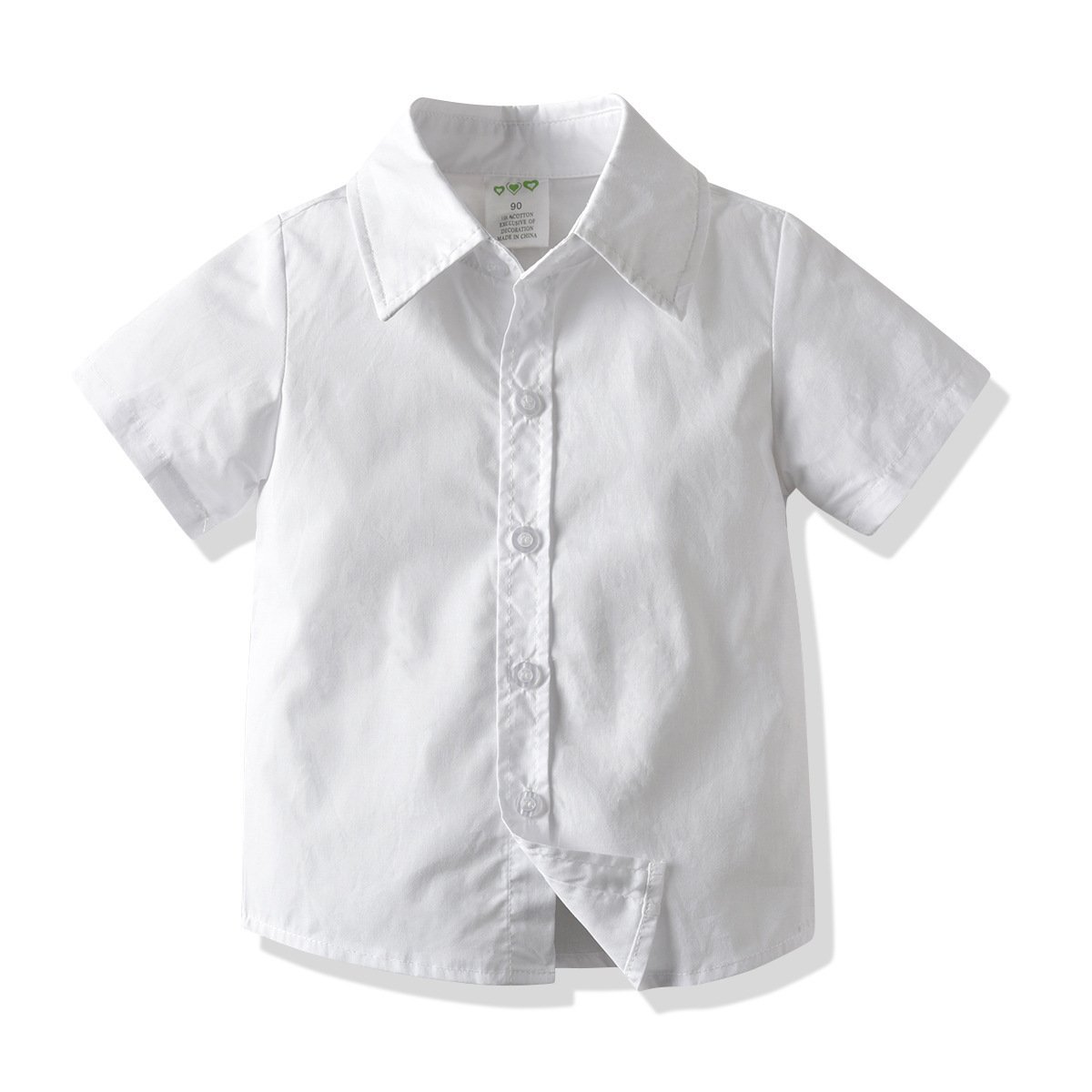 Factory Sales Summer Kids Boy White Shirt Suspender Shorts Cotton Set Children Clothes Toddler Clothing Sets Baby Boy Clothes