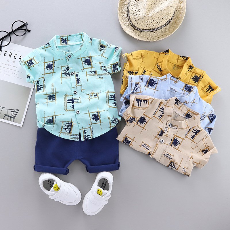 Kids Wear Wholesale Children Clothes Cotton Casual Baby Tracksuit Shorts Set Kid Sweat Suit Toddler Boys Clothing Sets