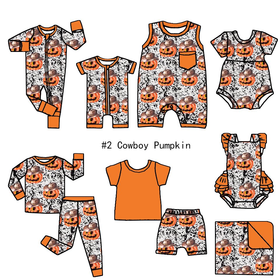 New Arrival Multi style Halloween Kids clothing Mix style Custom prints Baby romper boys girls clothes sets