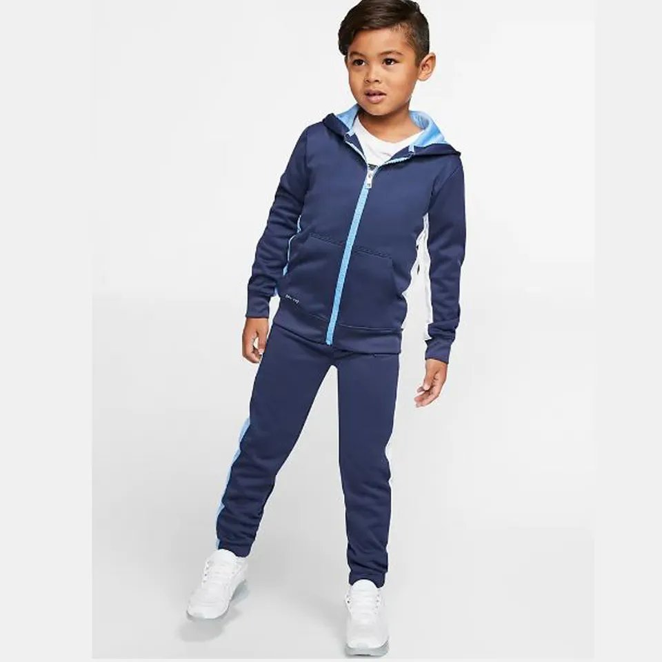 Hot Sale 100% Cotton Solid Children Autumn Casual Baby Boy Clothing Sets kids tracksuits