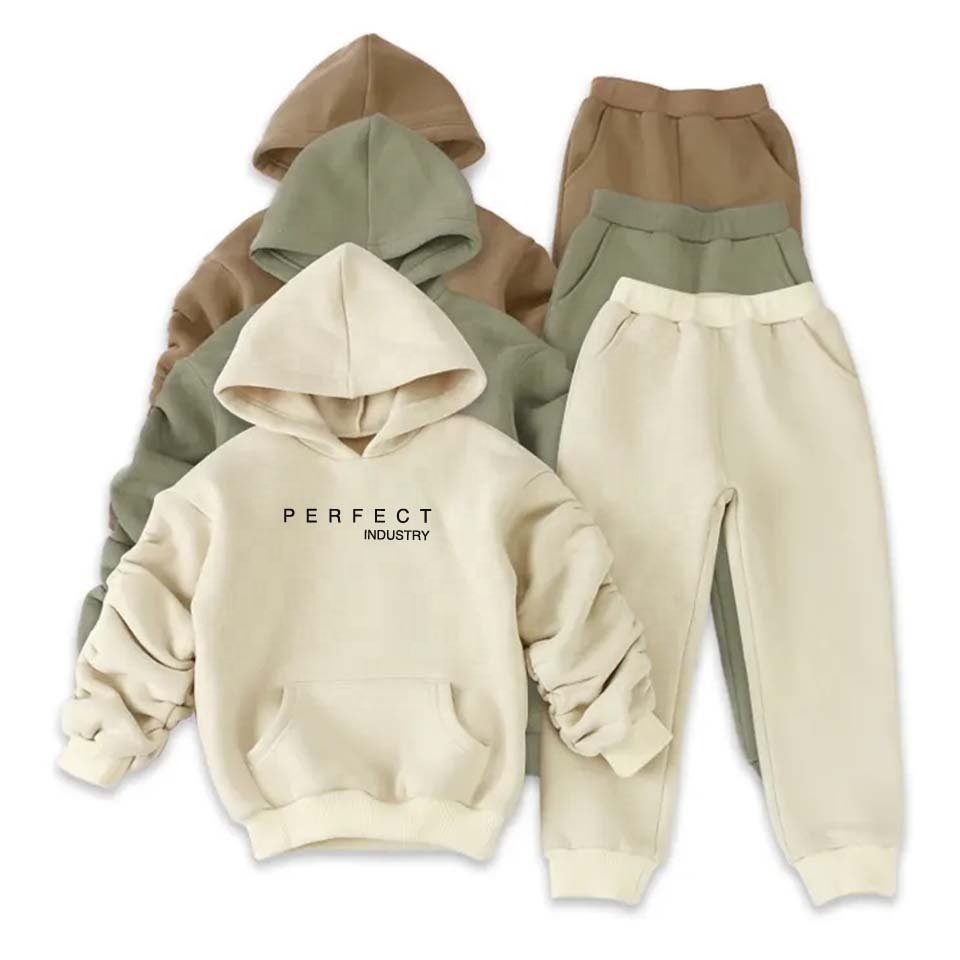 Customized hoodies kids clothing sets high quality pullover hoodie sets boys girls sweatsuit kids tracksuits children clothes