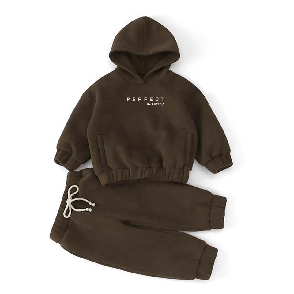 Customized hoodies kids clothing sets high quality pullover hoodie sets boys girls sweatsuit kids tracksuits children clothes