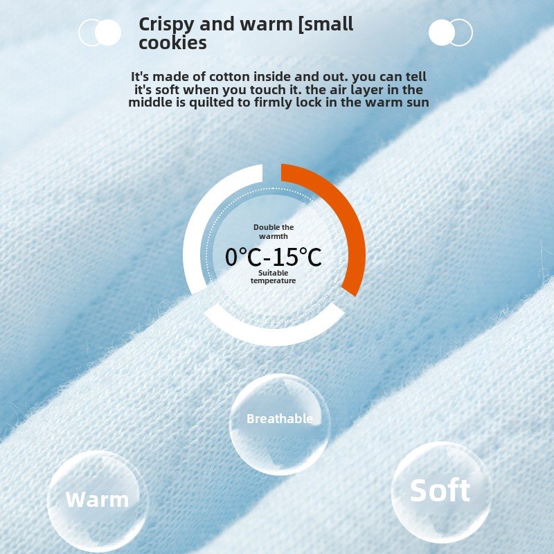 Autumn/Winter Baby Clothing Sets Quilted Intimates For Boys And Girls Thickened Pure Cotton Heat-Tech Trousers Casual Style