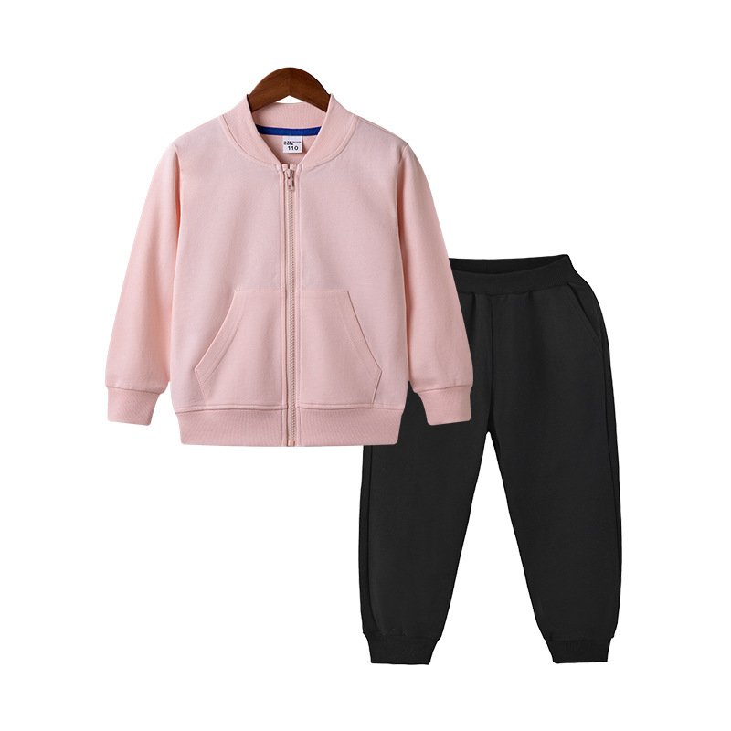 Custom Children Clothes Kids Zipper Hoodies Tracksuit French Terry Spring Kids Clothing Sets Winter Clothes For Kids Boys Girls