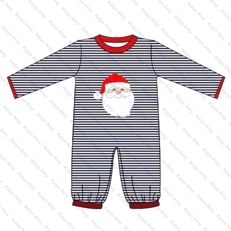Xmas toddler baby boys clothing sets Santa Claus christmas 2024 babies set cotton knit winter girls ruffle sets