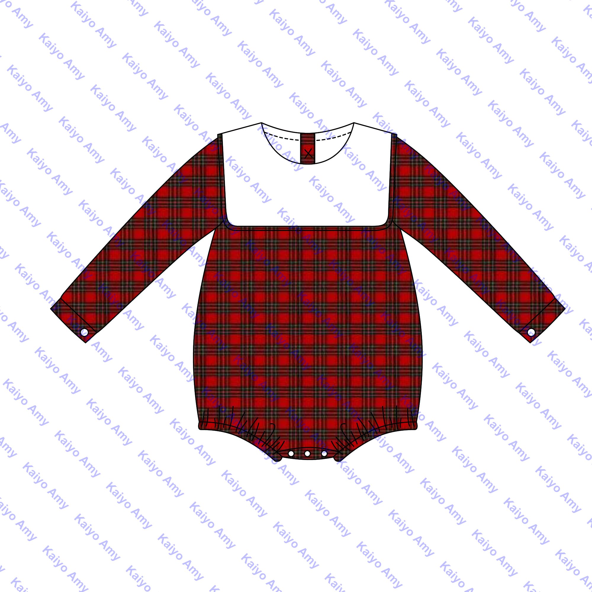 Bib collared christmas outfits baby boy clothing set red flannel tartan sibling matching toddler girls clothing sets