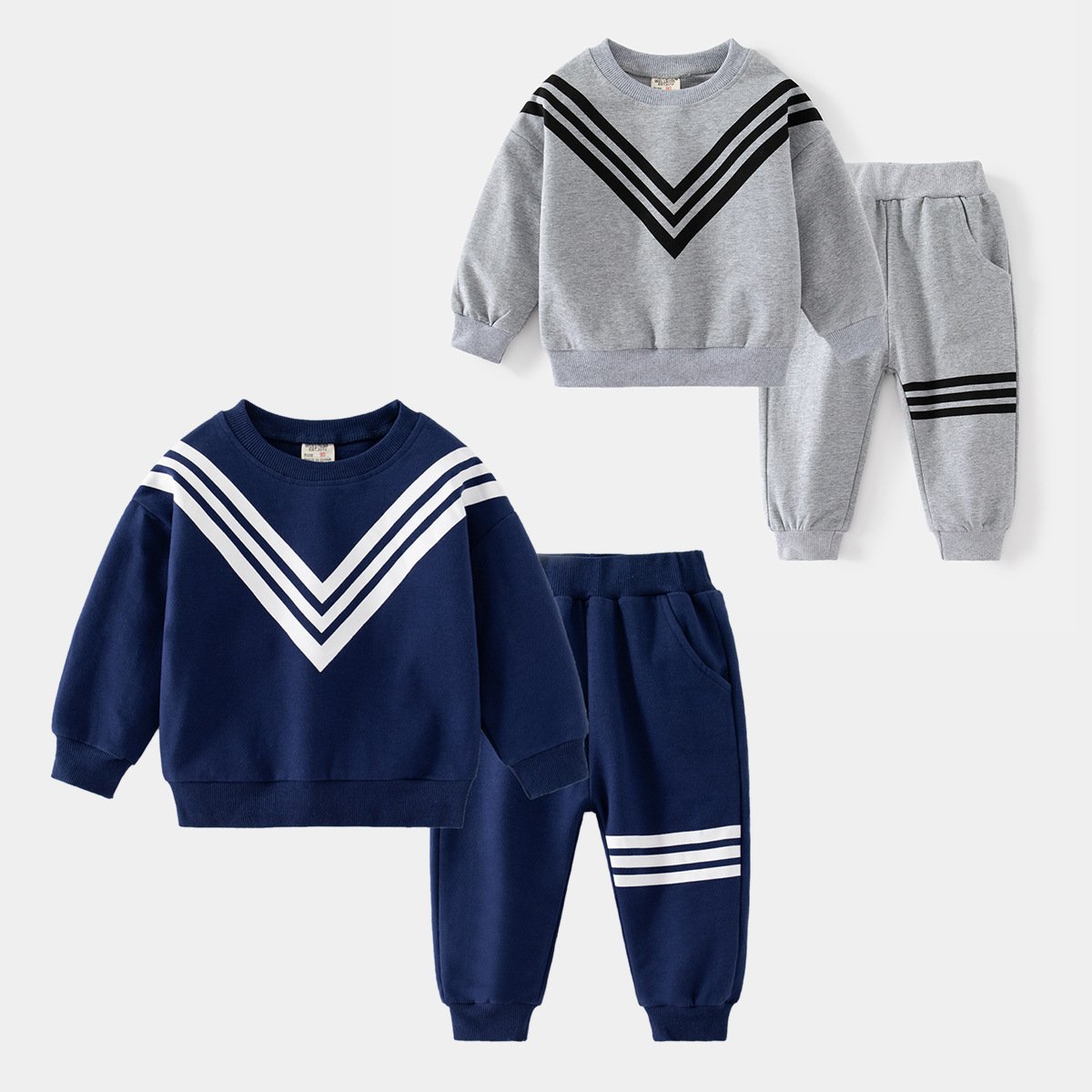 New Boys Clothing Boys autumn shirt Strap pants Clothes Set casual sport Boys Suit For autumn spring