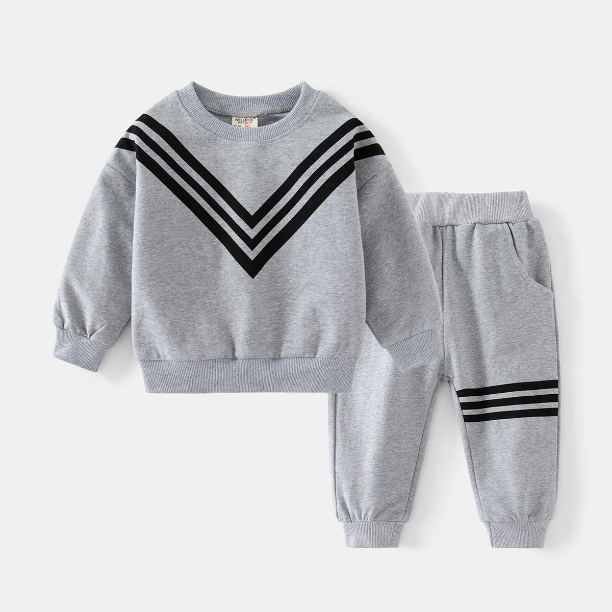 New Boys Clothing Boys autumn shirt Strap pants Clothes Set casual sport Boys Suit For autumn spring