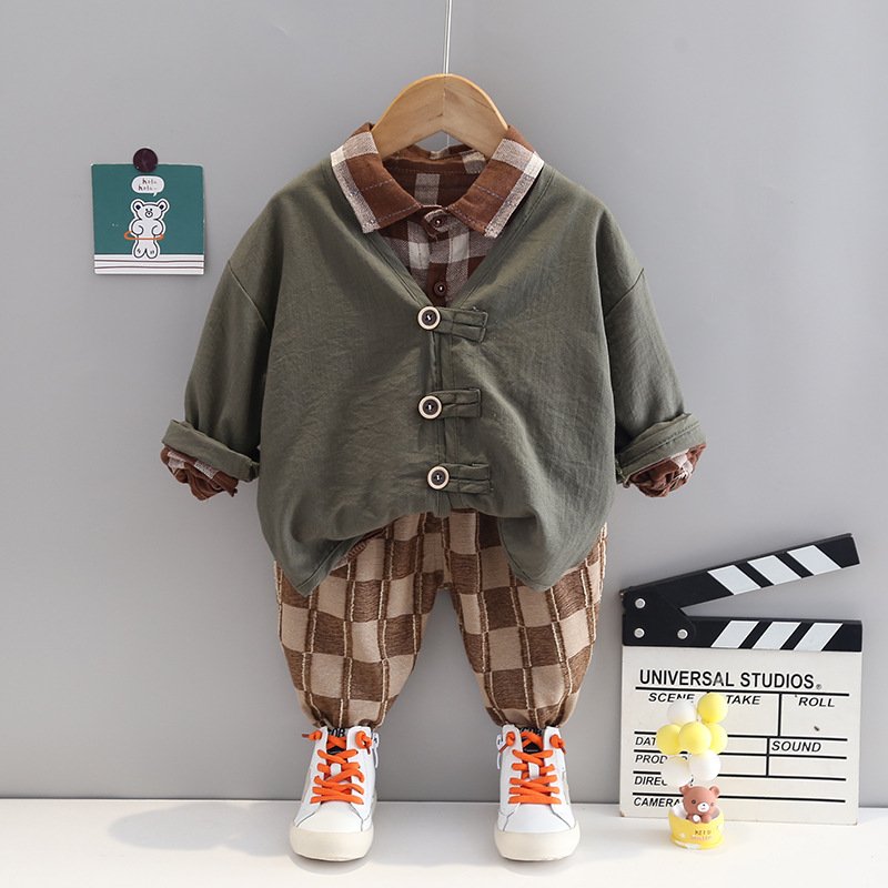 New Autumn Fashion Kids Clothing Sets Children Clothes Two Piece Suit Cotton Boys Clothing Sets
