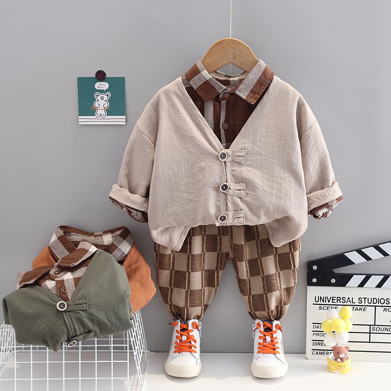 New Autumn Fashion Kids Clothing Sets Children Clothes Two Piece Suit Cotton Boys Clothing Sets