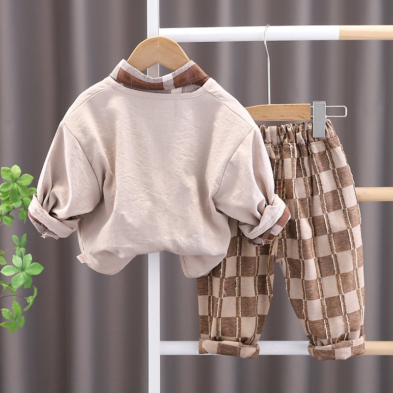 New Autumn Fashion Kids Clothing Sets Children Clothes Two Piece Suit Cotton Boys Clothing Sets