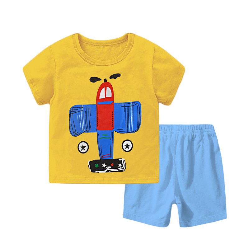 Children Summer Clothing Cartoon Suit Baby Boy Tracksuits Kids Pyjamas Boys Clothing Set